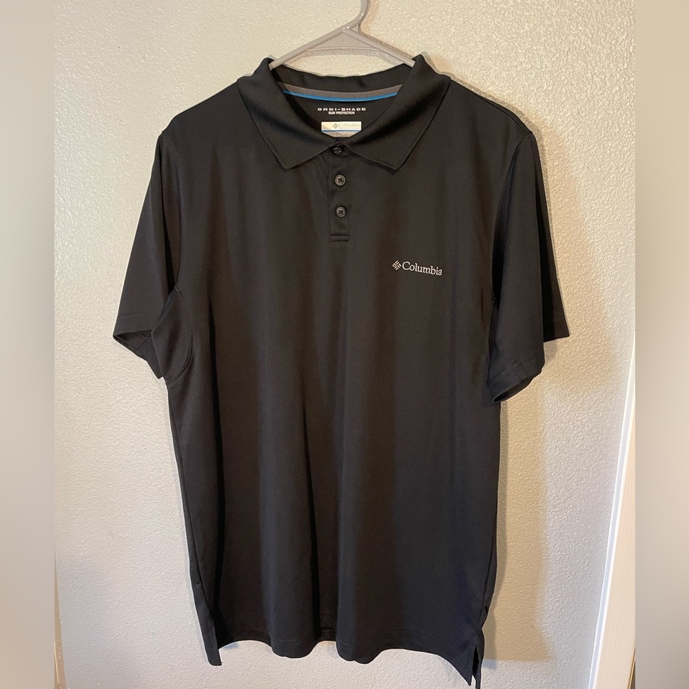 Columbia tech polo black men’s large